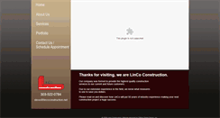 Desktop Screenshot of lincoconstruction.net